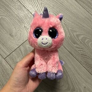 TY beanie boo - pink unicorn
